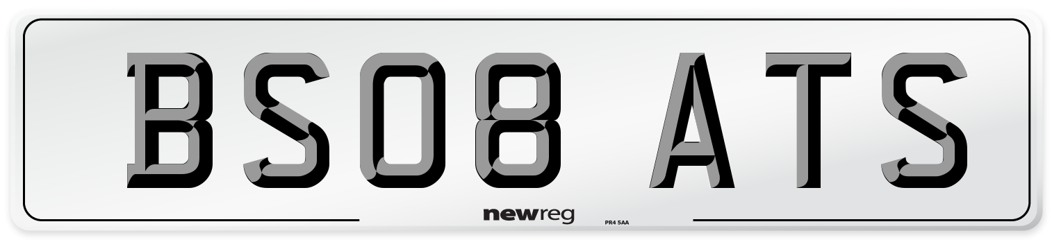 BS08 ATS Number Plate from New Reg